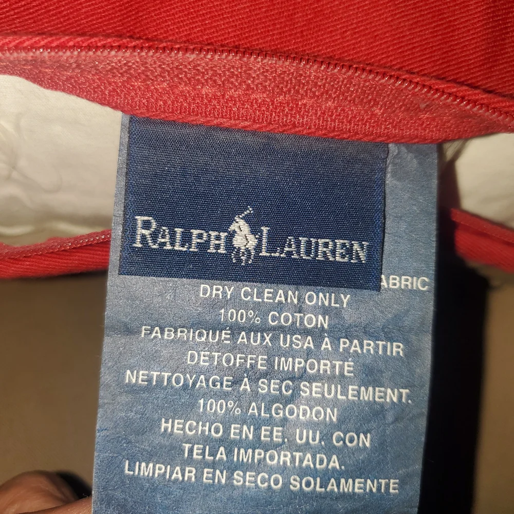 Ralph Lauren Polo Bear Decorative Pillows - Red and Blue - Picture 2 of 6